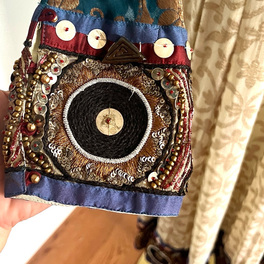 Karishma Heavily Embellished Anarkali Dress,Beaded Artisan Festival,EUC, Size S - Picture 10 of 14